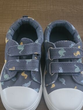 Blue Dinosaur Sneakers Shoes Size 9T